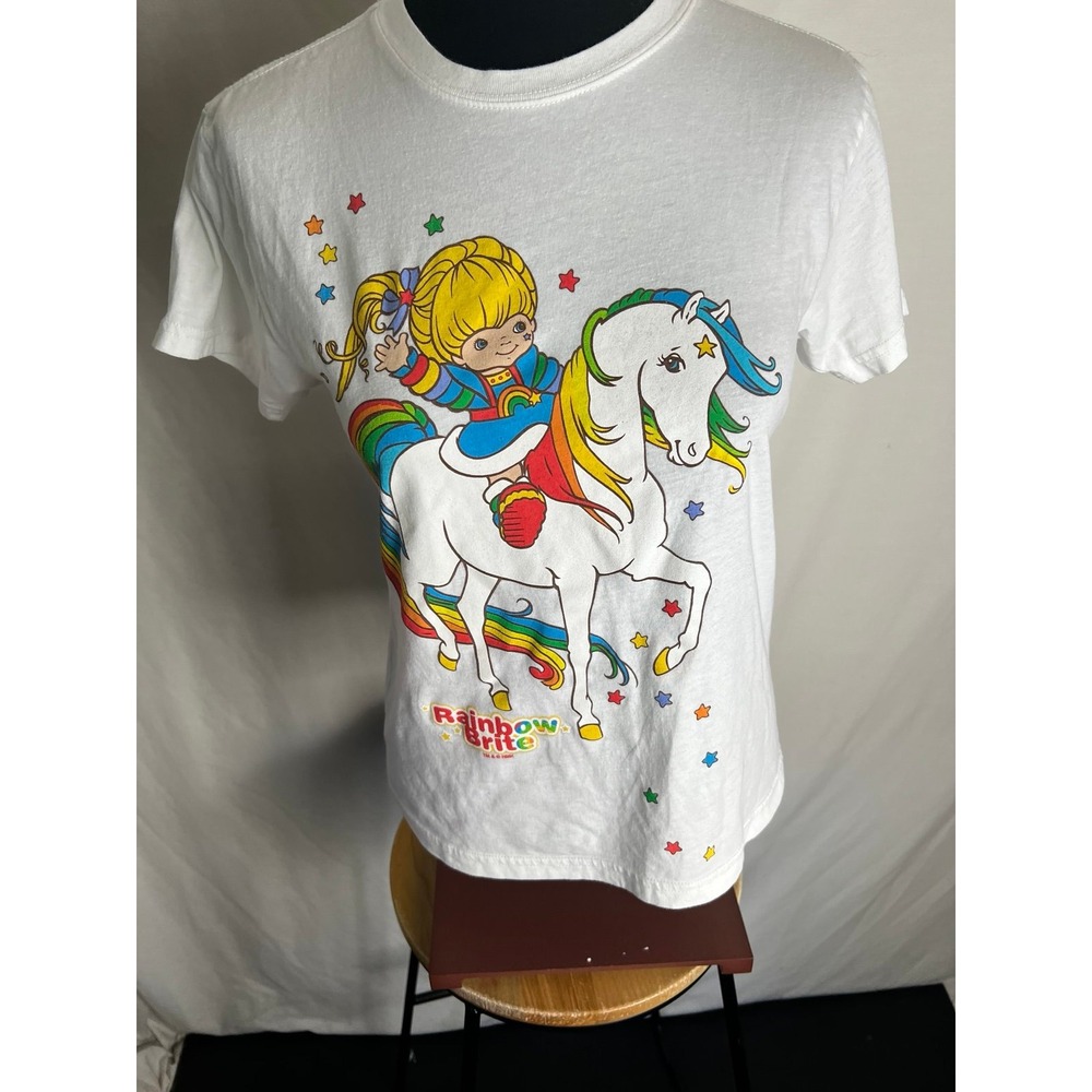 Rainbow Brite T-Shirt White Graphic Tee size small